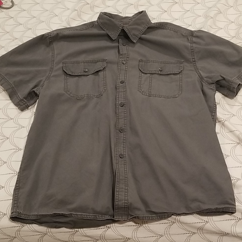 Gray Button Up Shirt